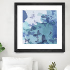 Drift II by Eva Watts on GIANT ART - cyan wildlife