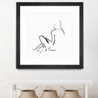 Facade II by Isabelle Z on GIANT ART - white linear drawing 