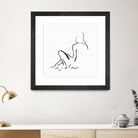 Facade II by Isabelle Z on GIANT ART - white linear drawing 