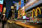 Times Square Rays of Light IV by Guilliame Gaudet on GIANT ART - yellow city scene