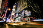 Times Square Rays of Light VI by Guilliame Gaudet on GIANT ART - yellow city scene