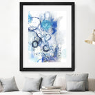 Aqua II by Kathryn Neale on GIANT ART - white abstract