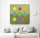 Circle Grid I by Darlene Kulig on GIANT ART - grey abstract