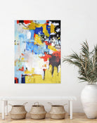 The History of Losing Zeroes Part II by Mark Pulliam on GIANT ART - yellow abstract