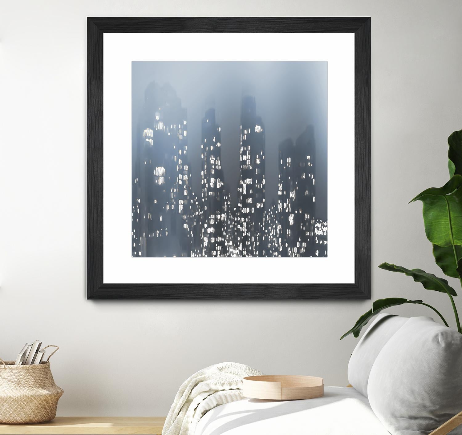 Dark City by Norm Stelfox on GIANT ART - white city scene
