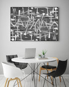 DINNER I by Norm Stelfox on GIANT ART - grey kitchen