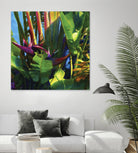 Waters Palm I by Rick Novak on GIANT ART - blue tropical