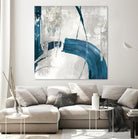 Black Ink I Indigo Version by PI Studio on GIANT ART - blue abstract