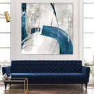 Black Ink I Indigo Version by PI Studio on GIANT ART - blue abstract