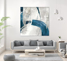 Black Ink I Indigo Version by PI Studio on GIANT ART - blue abstract