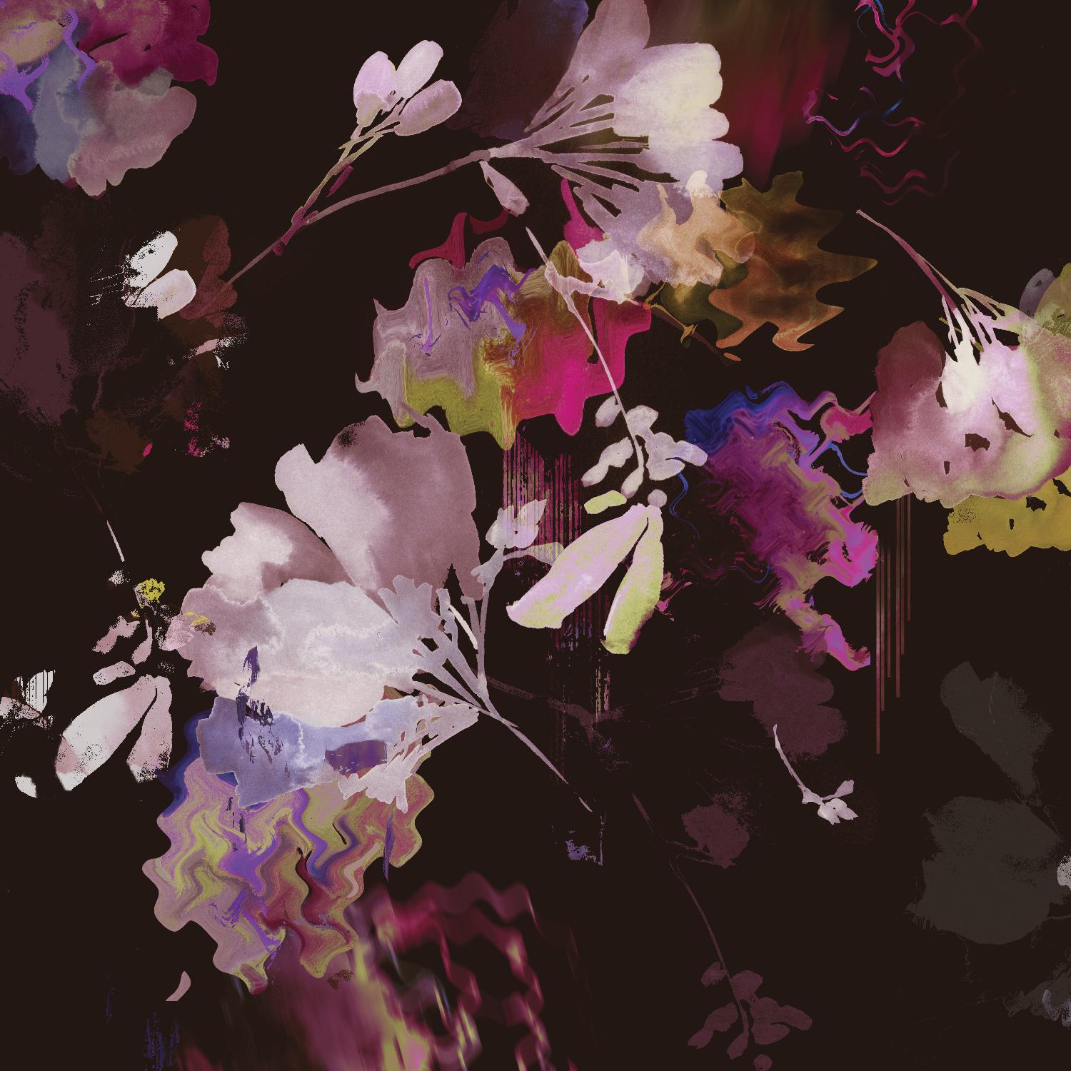 Glitchy Floral IV by PI Studio on GIANT ART - pink abstract