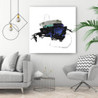 Splash I by PI Studio on GIANT ART - white abstract