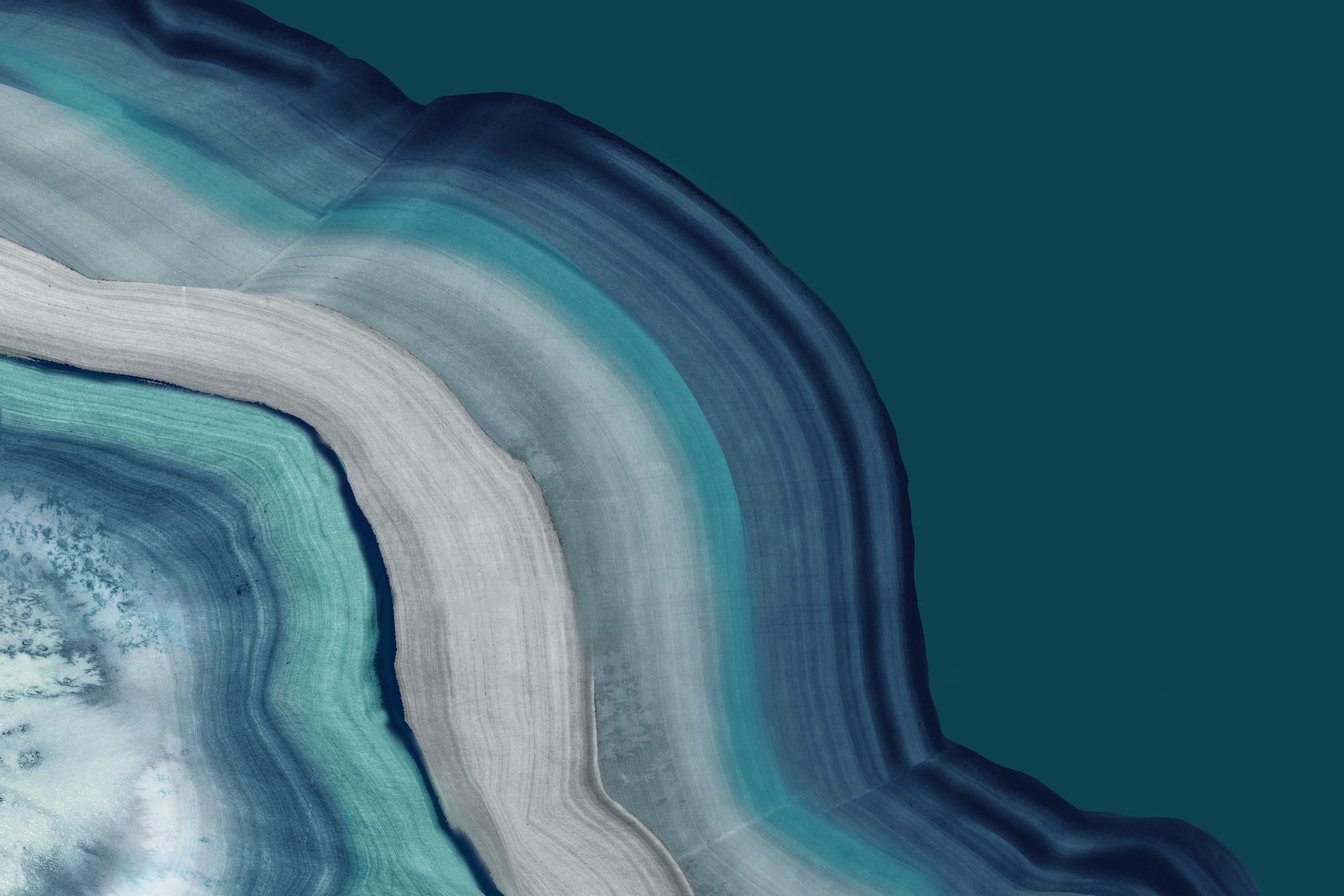 Agate Deep Blue Sea by PI Studio on GIANT ART - abstract