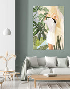 Plant Lady III by PI  Studio on GIANT ART - green botanical tropical