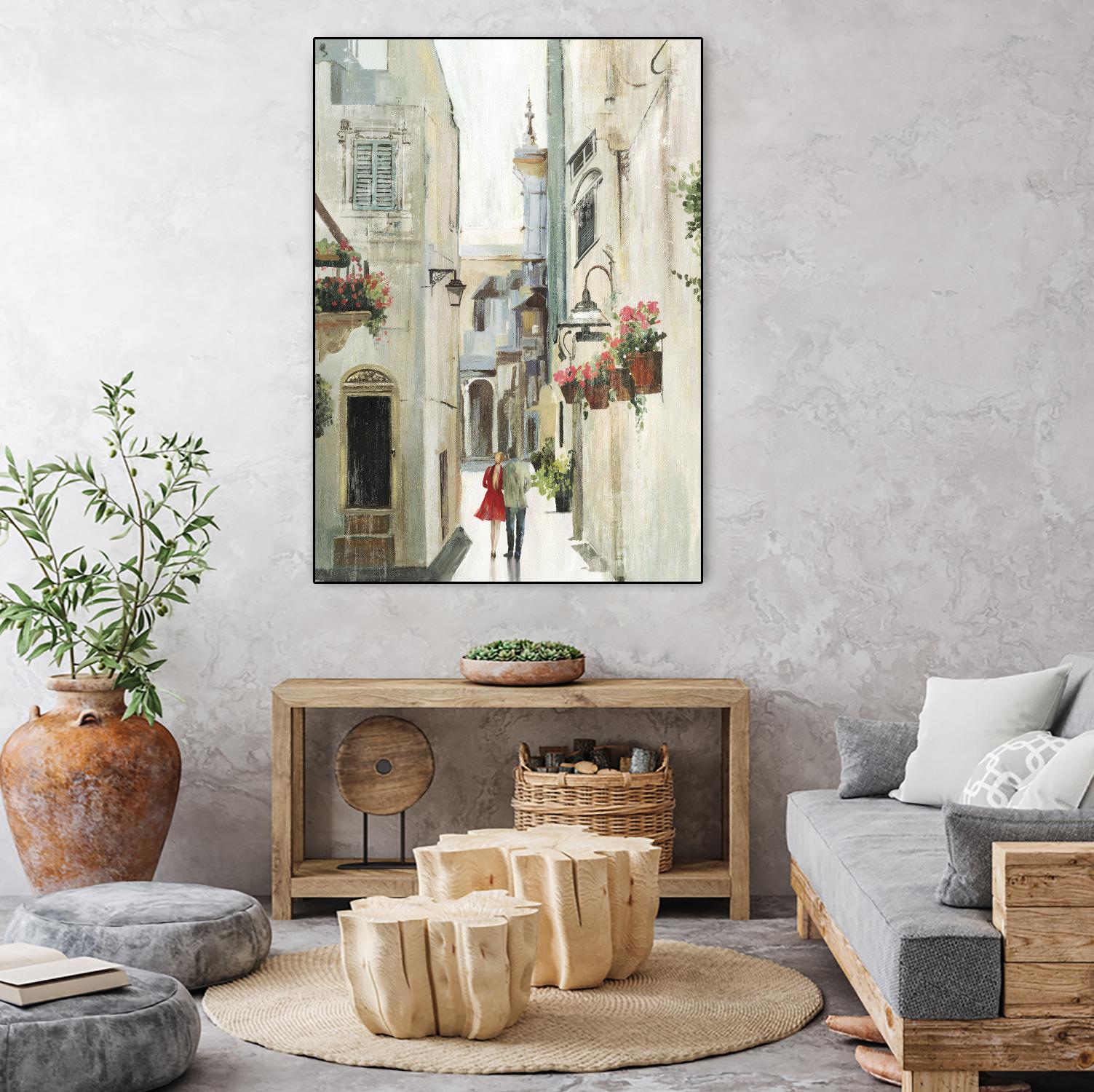 Parisian Walktrough by Allison Pearce on GIANT ART - beige floral