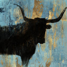 Bison I by Aimee Wilson on GIANT ART - blue contemporary