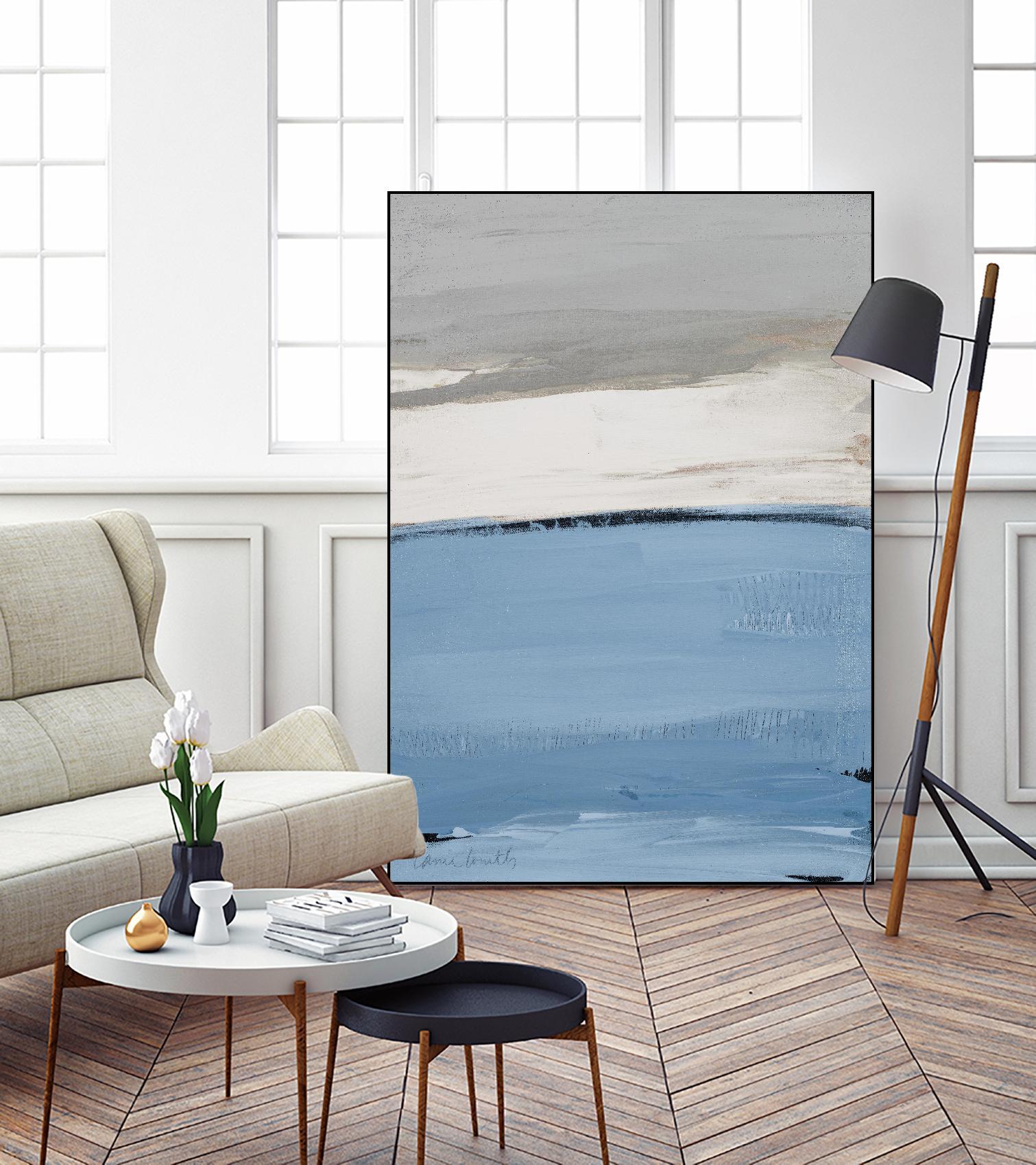 Blue Flatlands I by Lanie Loreth on GIANT ART - abstract 