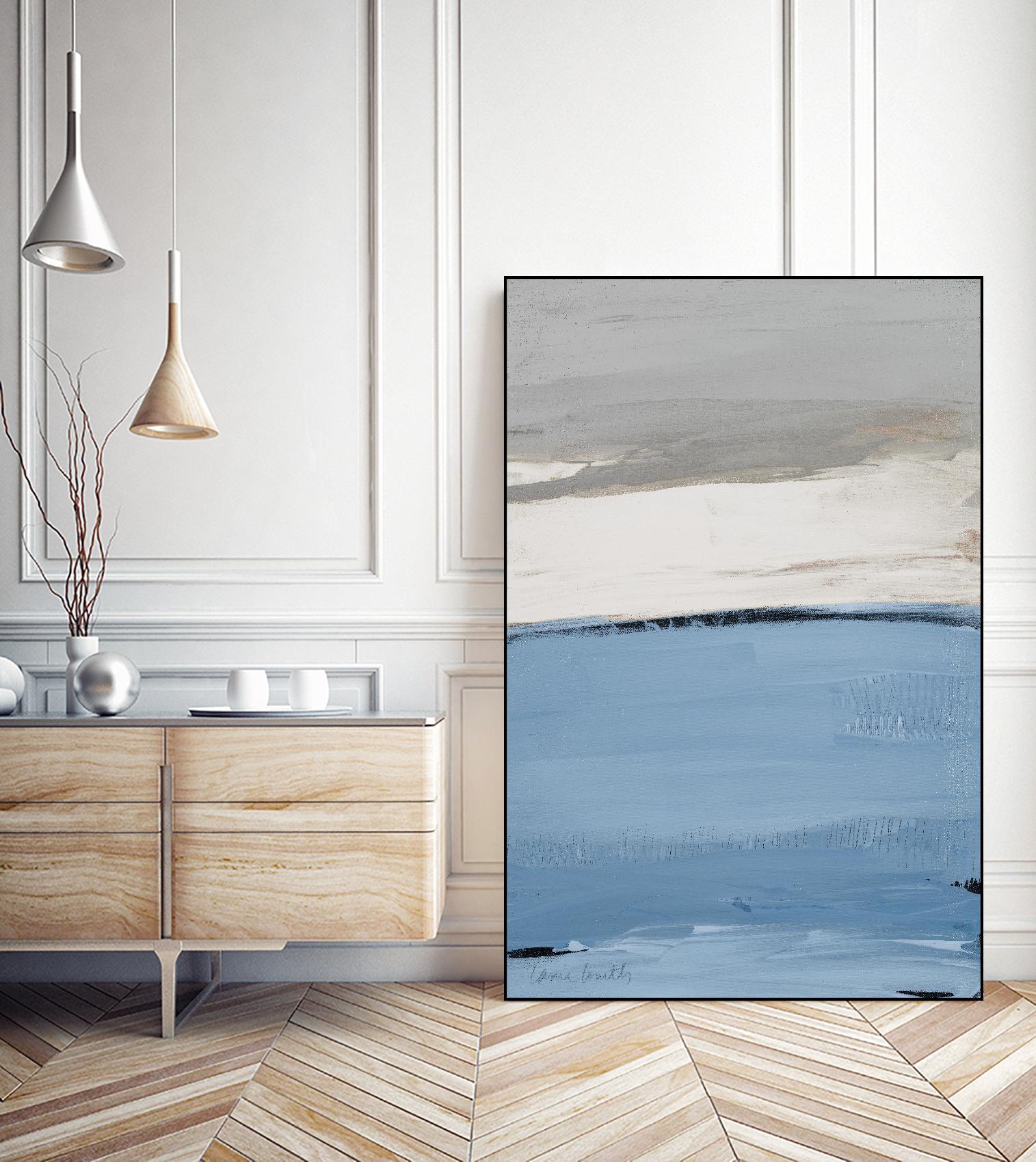 Blue Flatlands I by Lanie Loreth on GIANT ART - abstract 