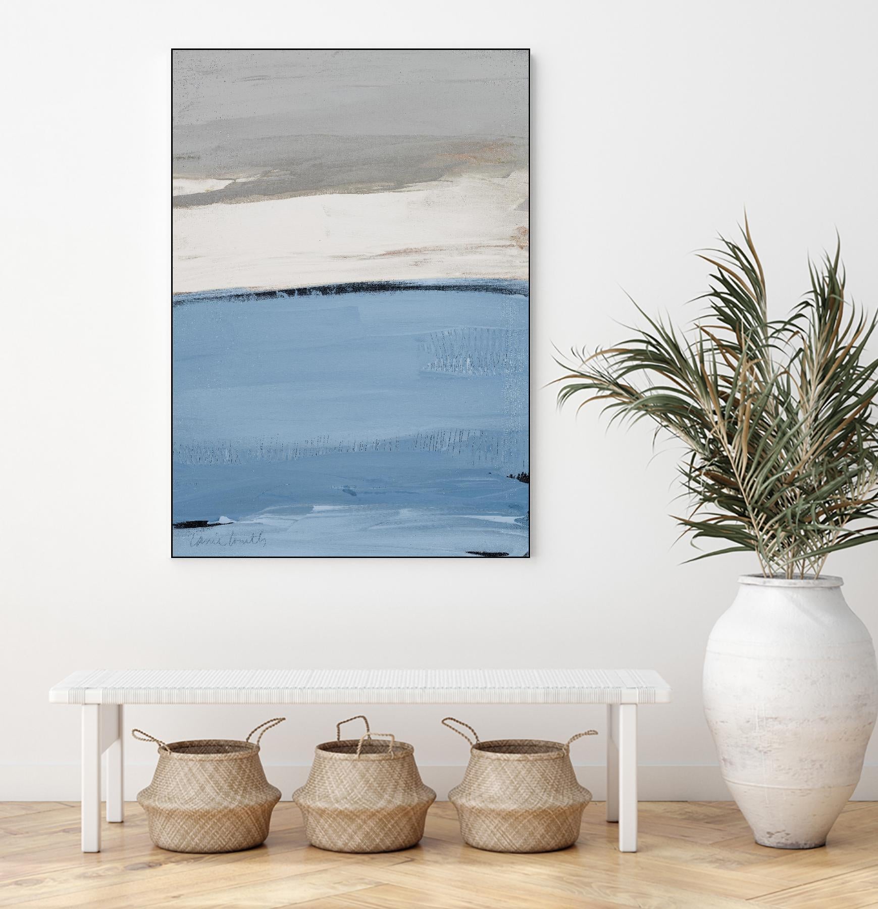 Blue Flatlands I by Lanie Loreth on GIANT ART - abstract 