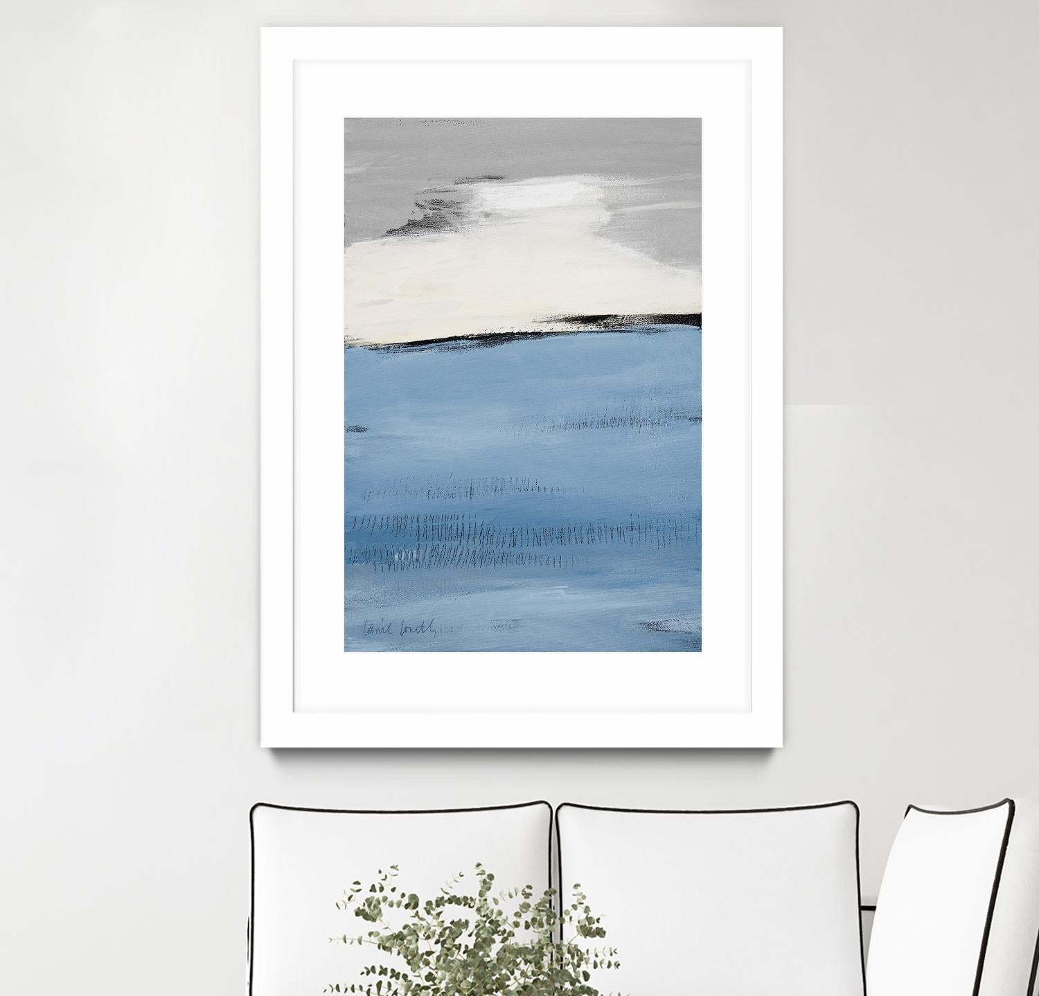 Blue Flatlands II by Lanie Loreth on GIANT ART - blue abstract 