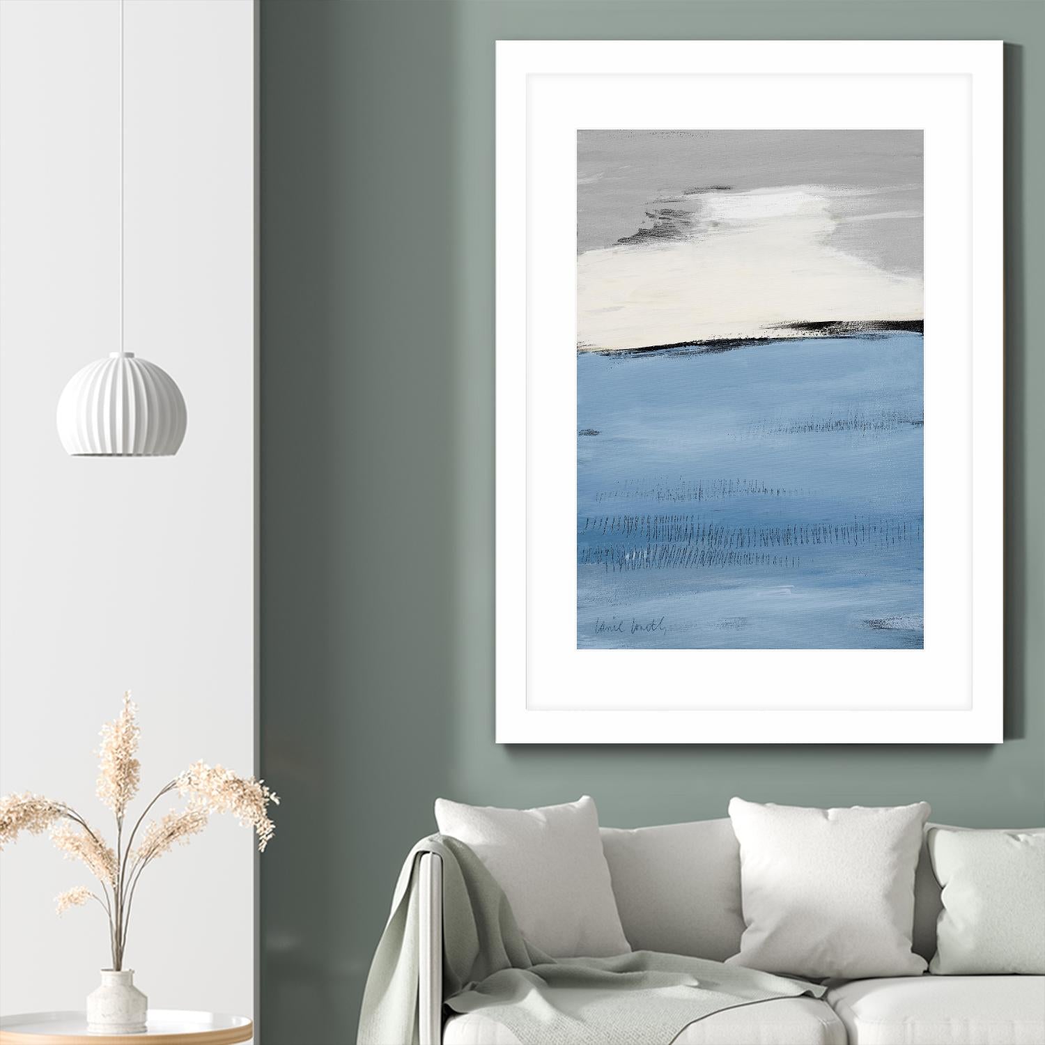 Blue Flatlands II by Lanie Loreth on GIANT ART - blue abstract 