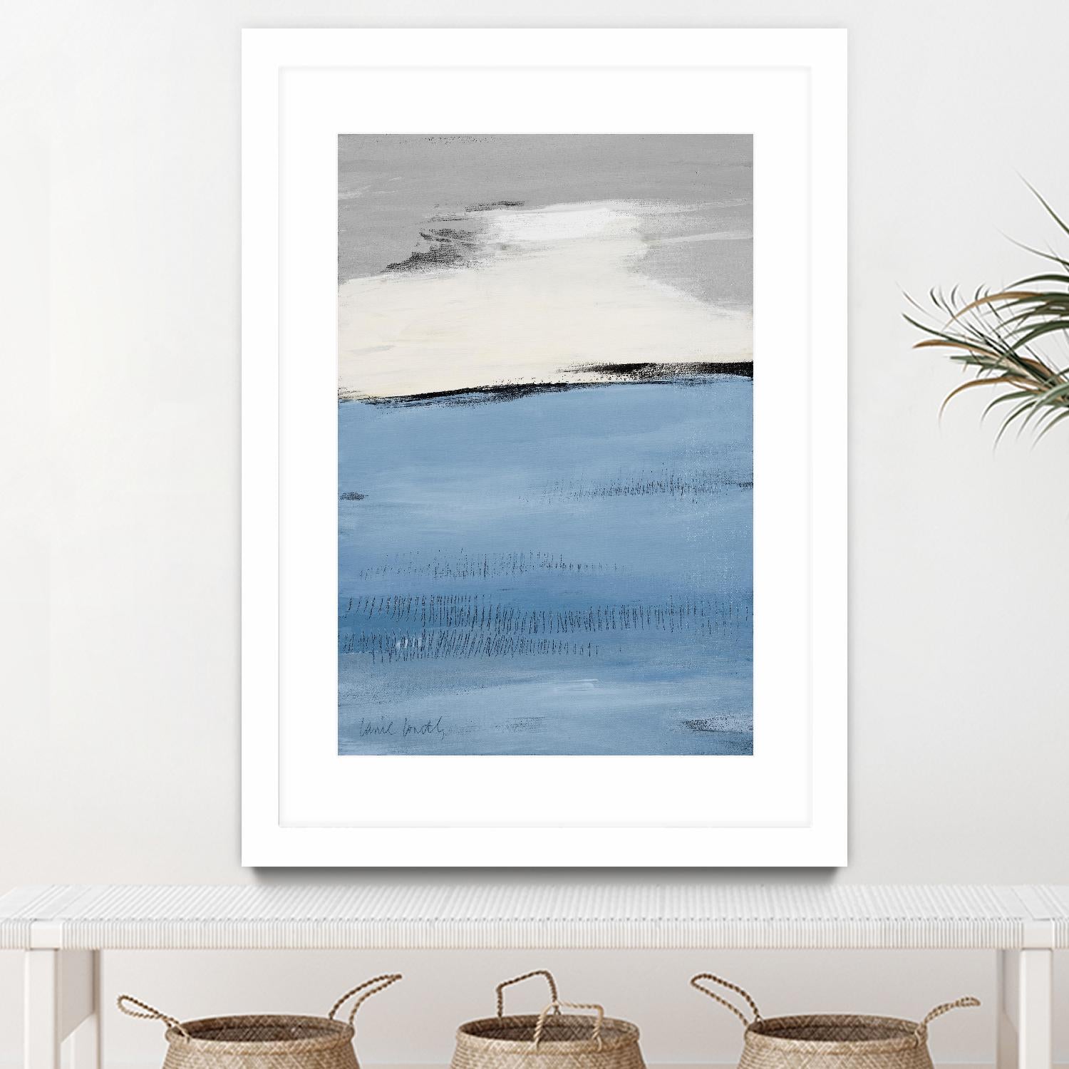 Blue Flatlands II by Lanie Loreth on GIANT ART - blue abstract 