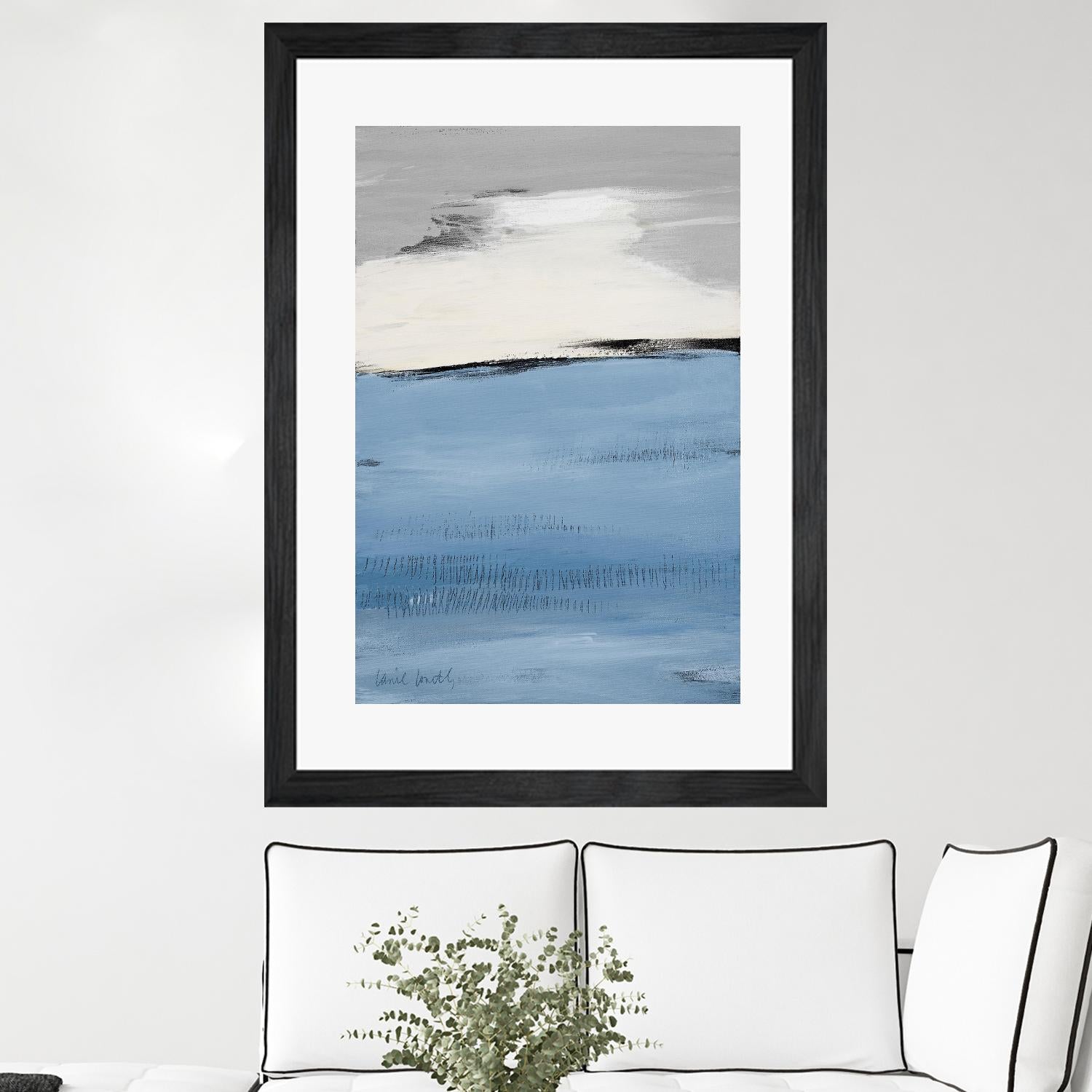 Blue Flatlands II by Lanie Loreth on GIANT ART - blue abstract 