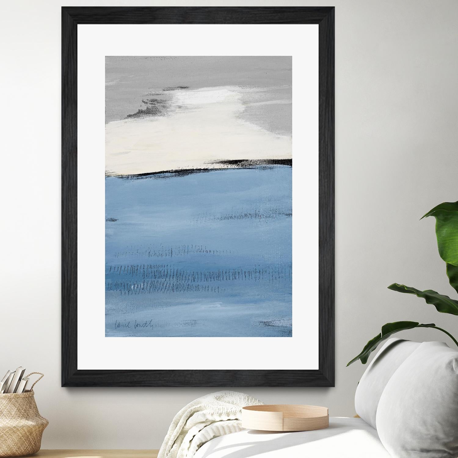 Blue Flatlands II by Lanie Loreth on GIANT ART - blue abstract 