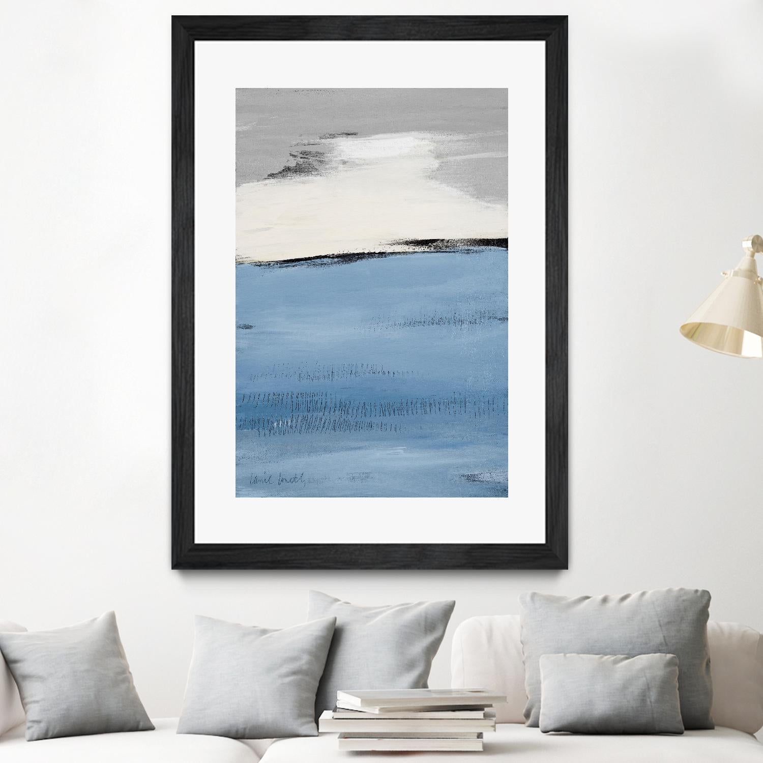 Blue Flatlands II by Lanie Loreth on GIANT ART - blue abstract 