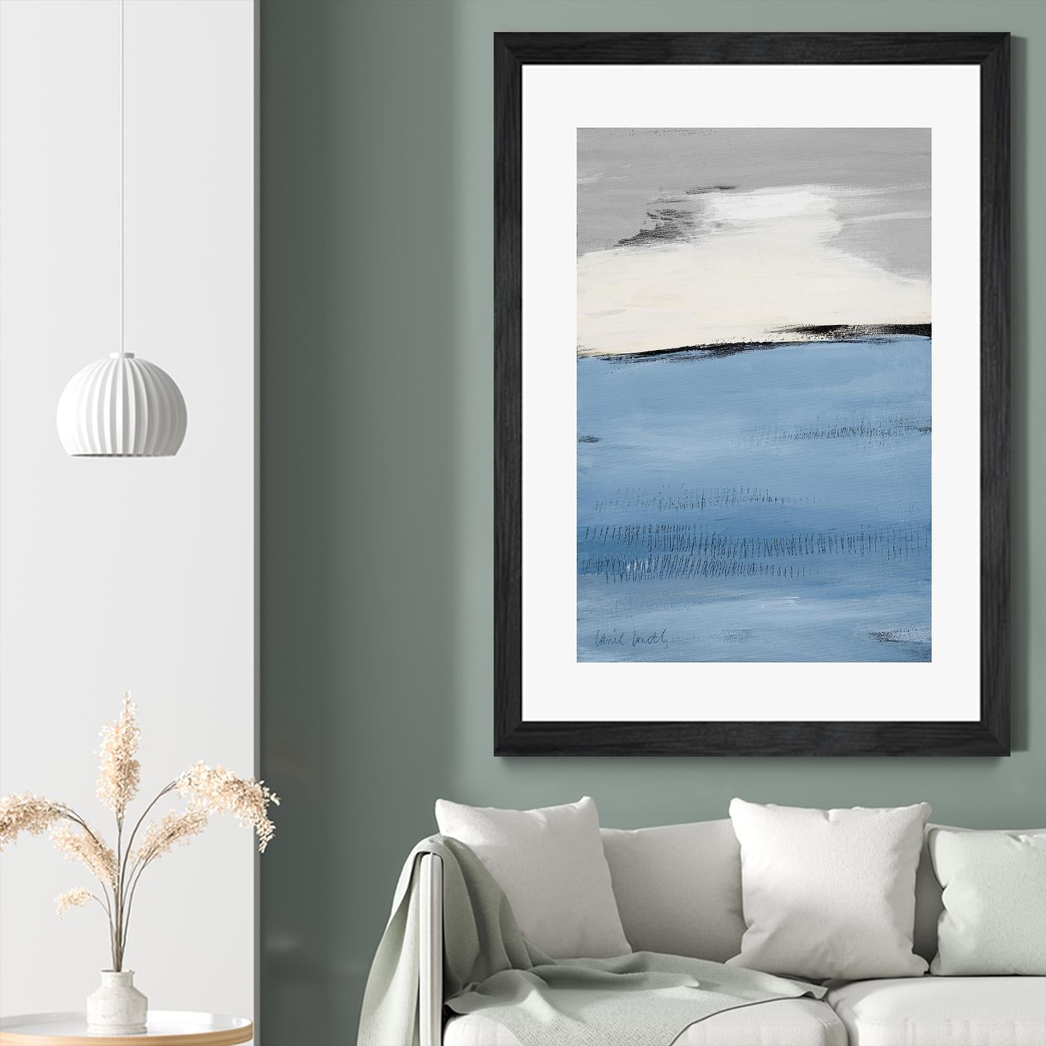 Blue Flatlands II by Lanie Loreth on GIANT ART - blue abstract 