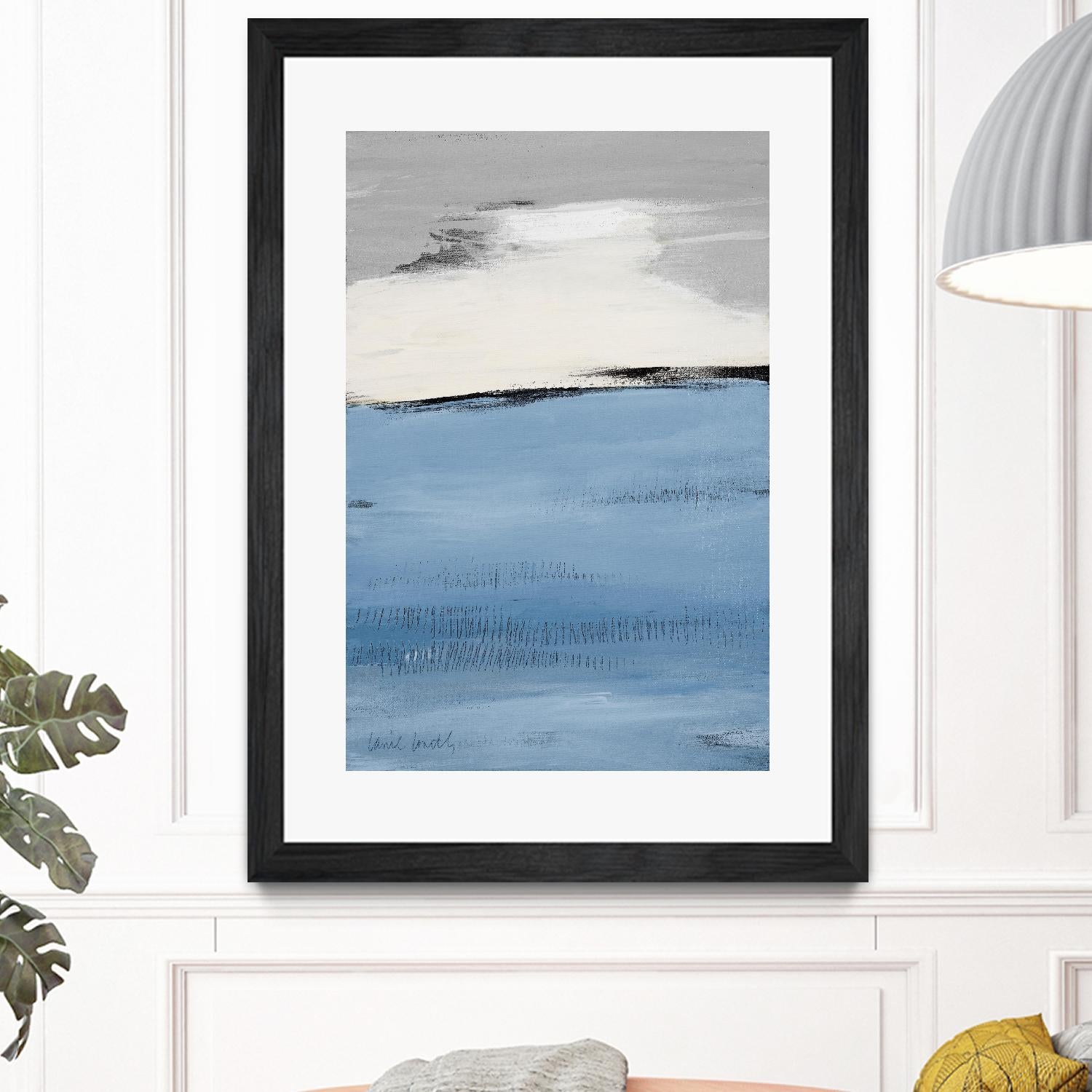 Blue Flatlands II by Lanie Loreth on GIANT ART - blue abstract 