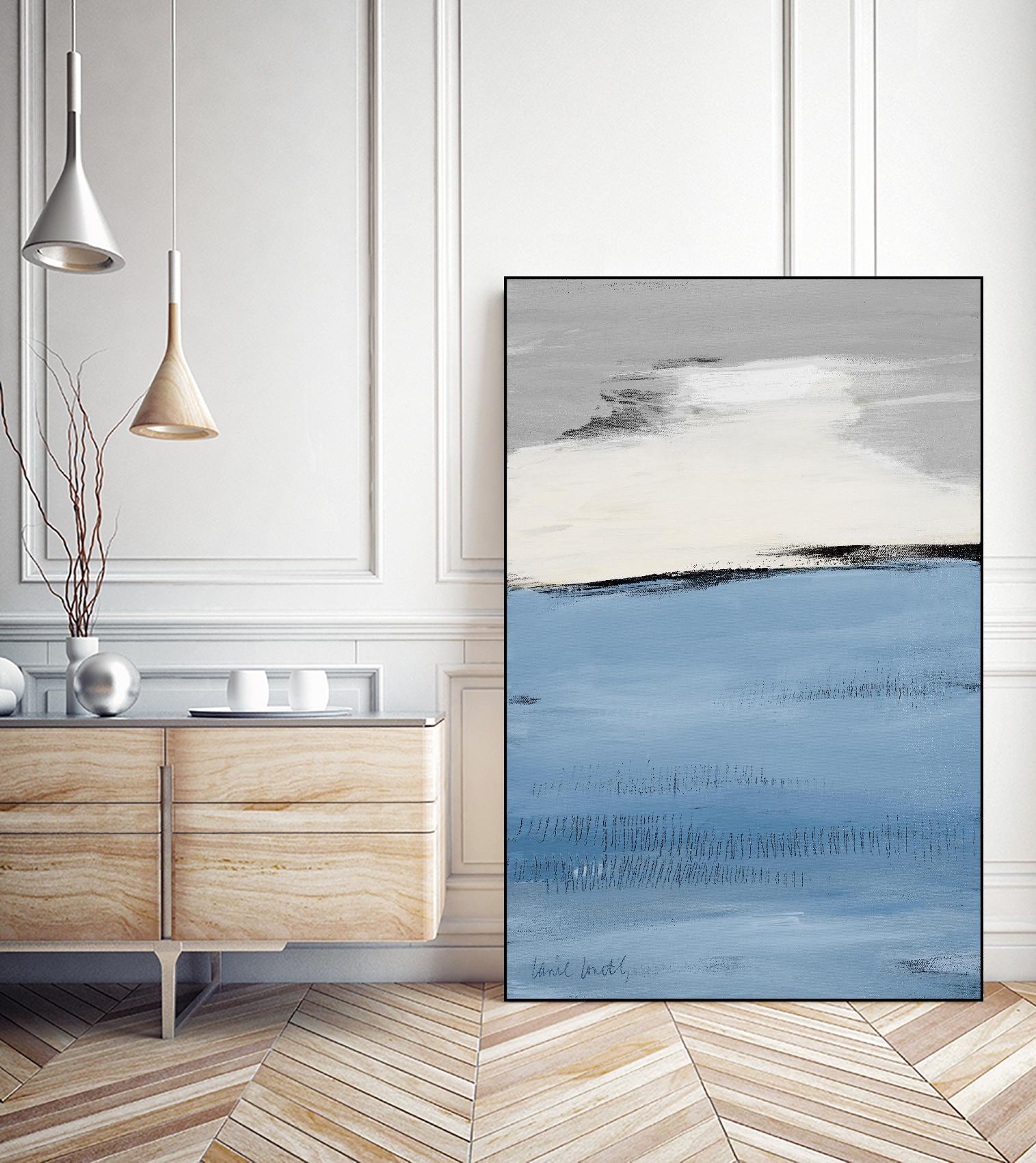 Blue Flatlands II by Lanie Loreth on GIANT ART - blue abstract 