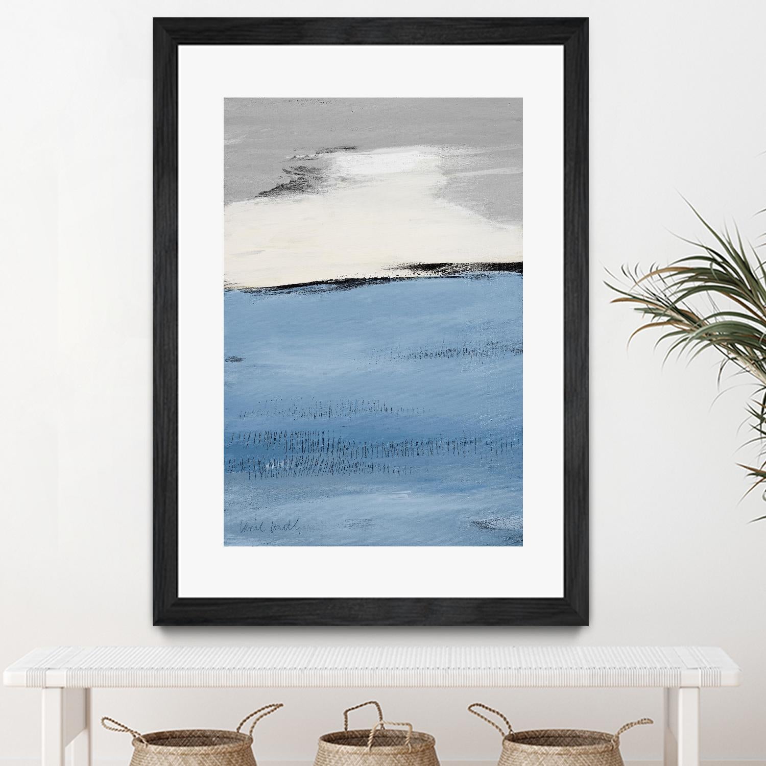 Blue Flatlands II by Lanie Loreth on GIANT ART - blue abstract 