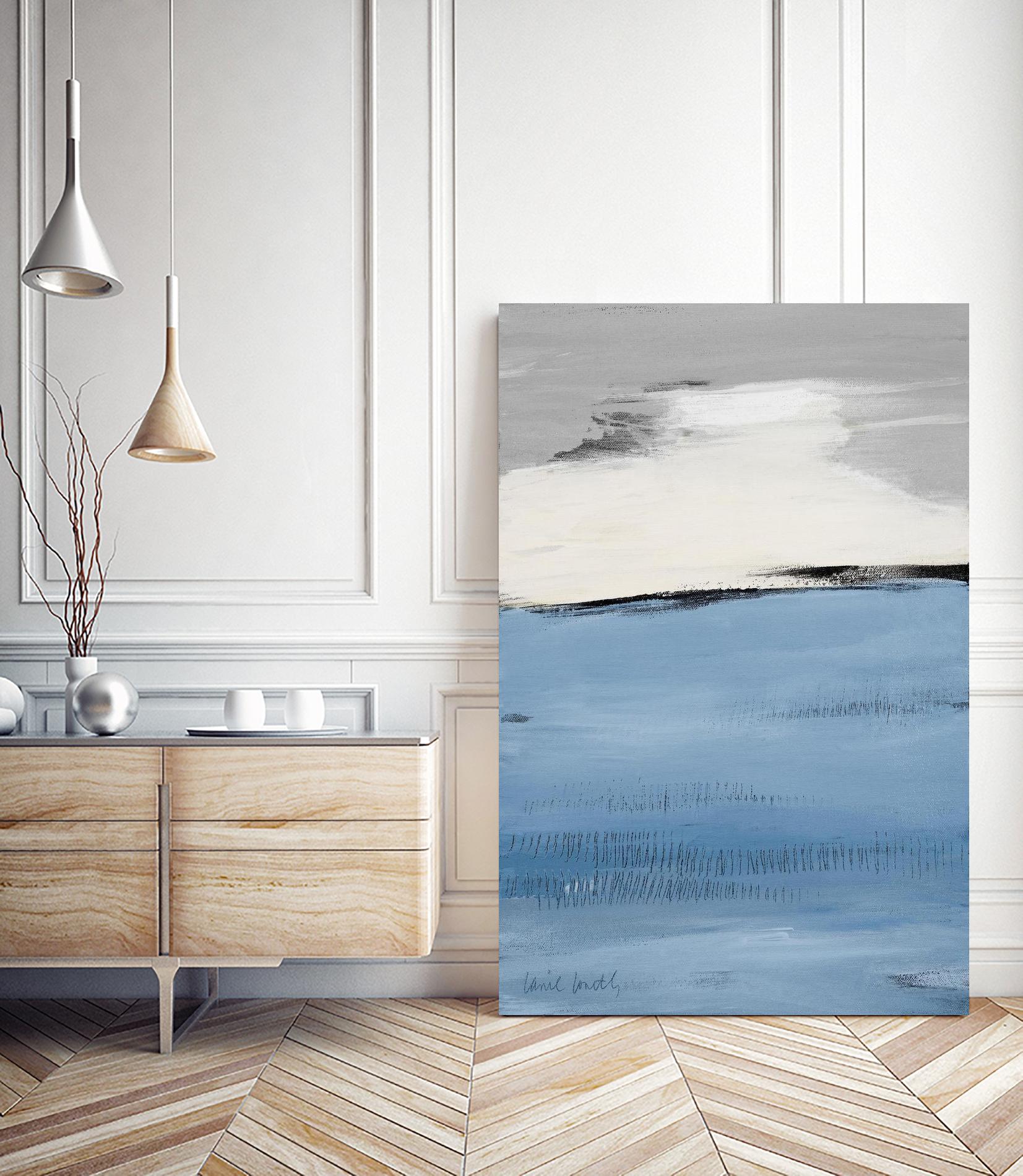 Blue Flatlands II by Lanie Loreth on GIANT ART - blue abstract 