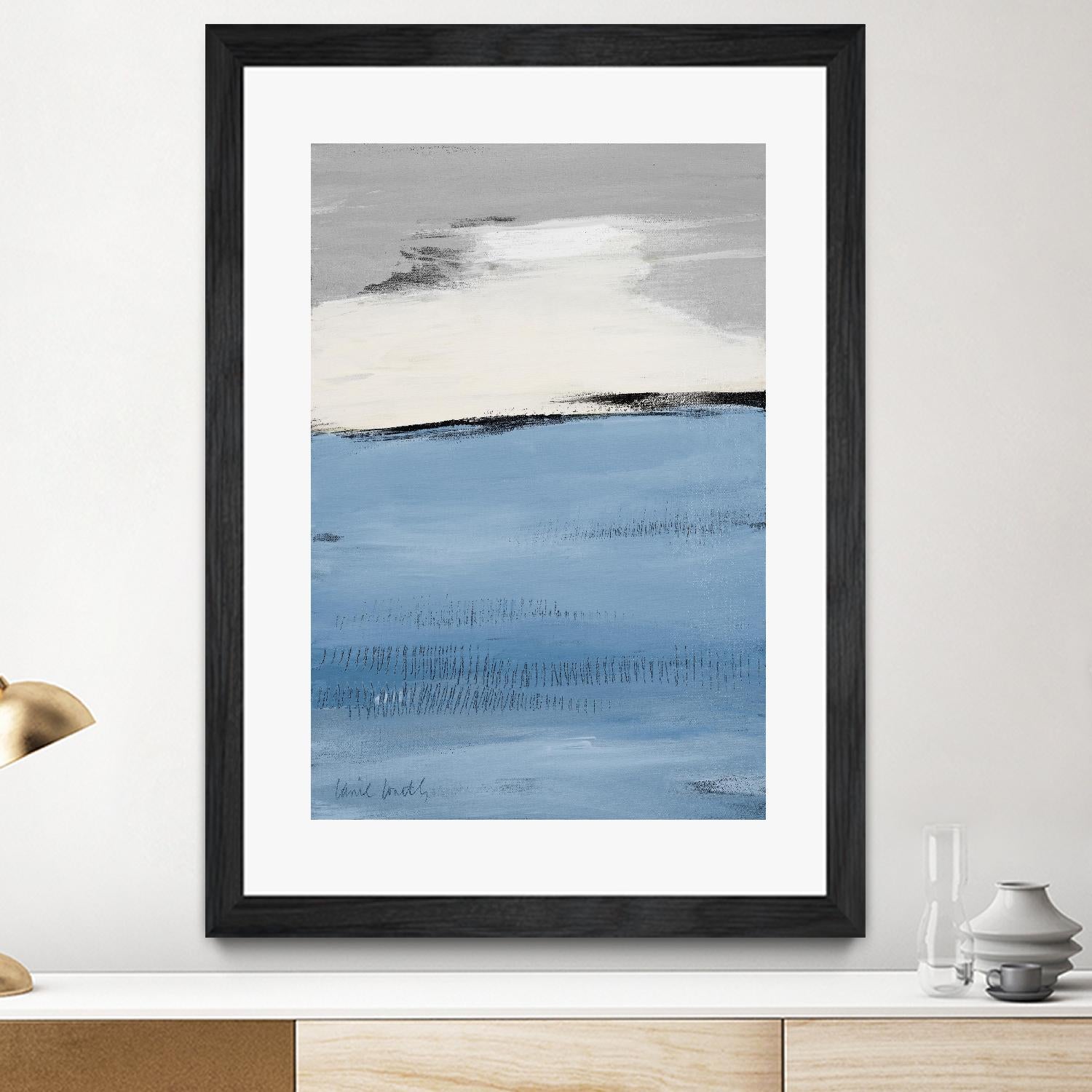 Blue Flatlands II by Lanie Loreth on GIANT ART - blue abstract 