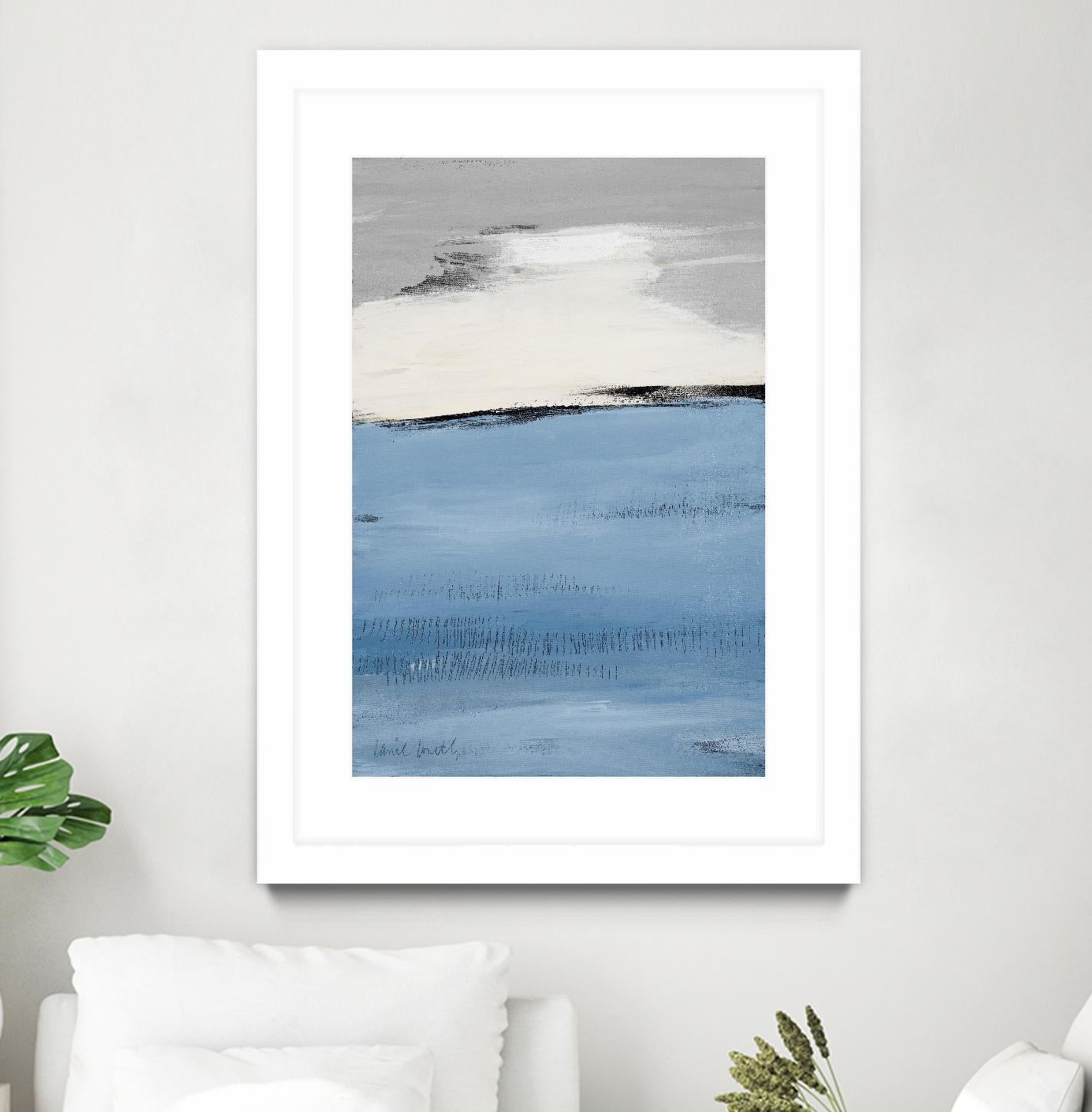 Blue Flatlands II by Lanie Loreth on GIANT ART - blue abstract 