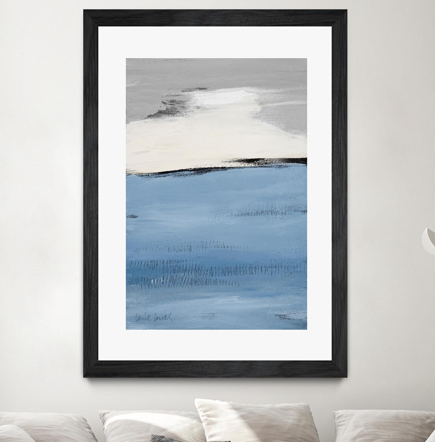 Blue Flatlands II by Lanie Loreth on GIANT ART - blue abstract 