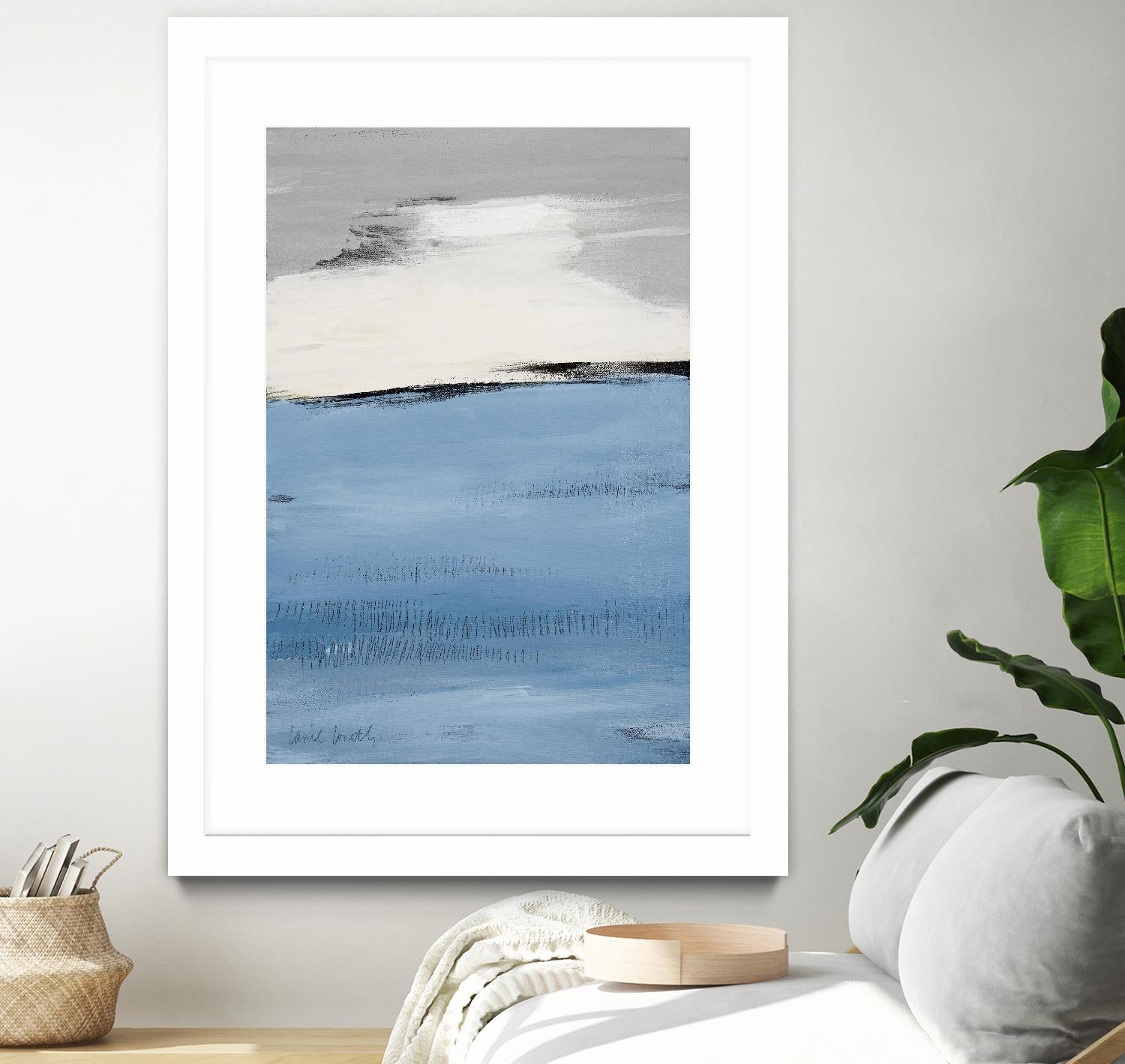 Blue Flatlands II by Lanie Loreth on GIANT ART - blue abstract 