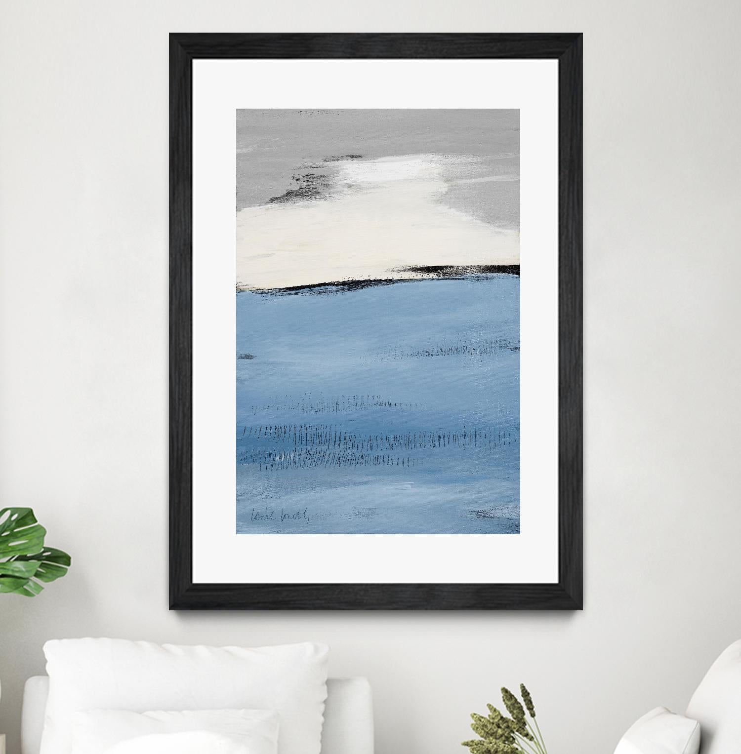 Blue Flatlands II by Lanie Loreth on GIANT ART - blue abstract 