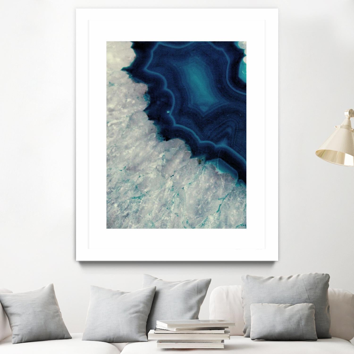 Up Close Blue Mineral I by Susan Bryant on GIANT ART - abstract 