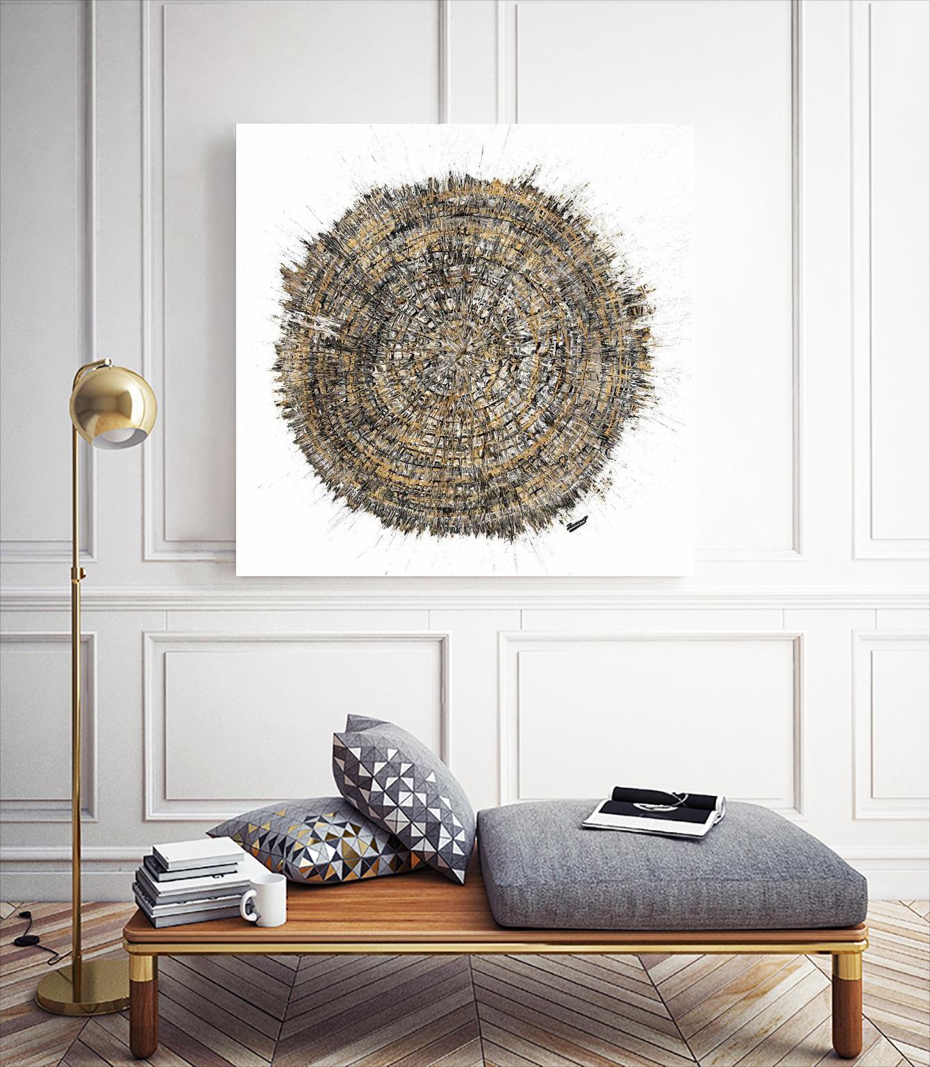 Mysterious Tree Ring by Roberto Gonzalez on GIANT ART - abstract 