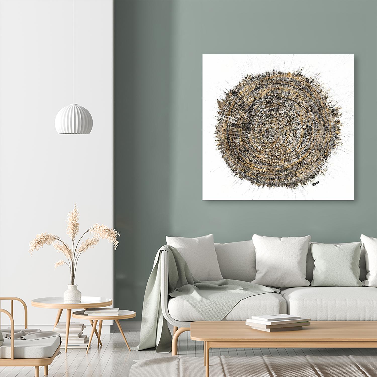 Mysterious Tree Ring by Roberto Gonzalez on GIANT ART - abstract 