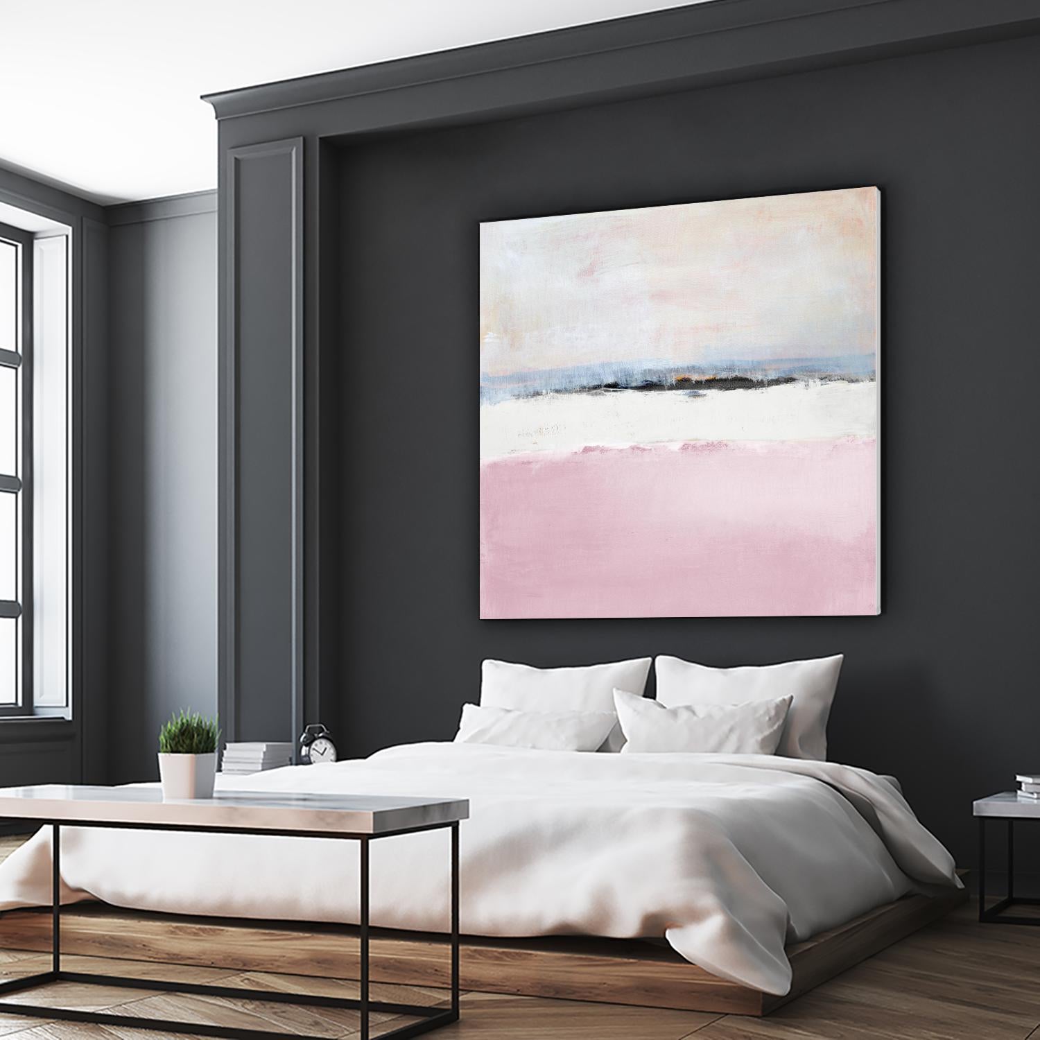 Pink Sea Abstract by Lanie Loreth on GIANT ART - pink abstract costal