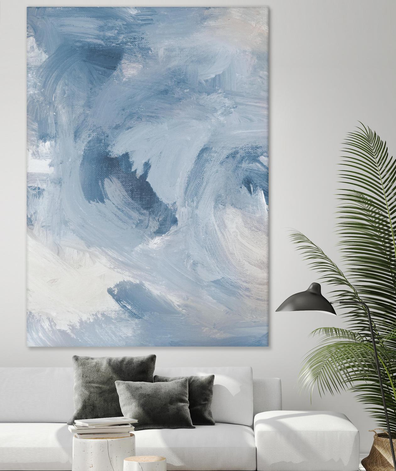 Blue Cloudy Dreams I by Lanie Loreth on GIANT ART - abstract 