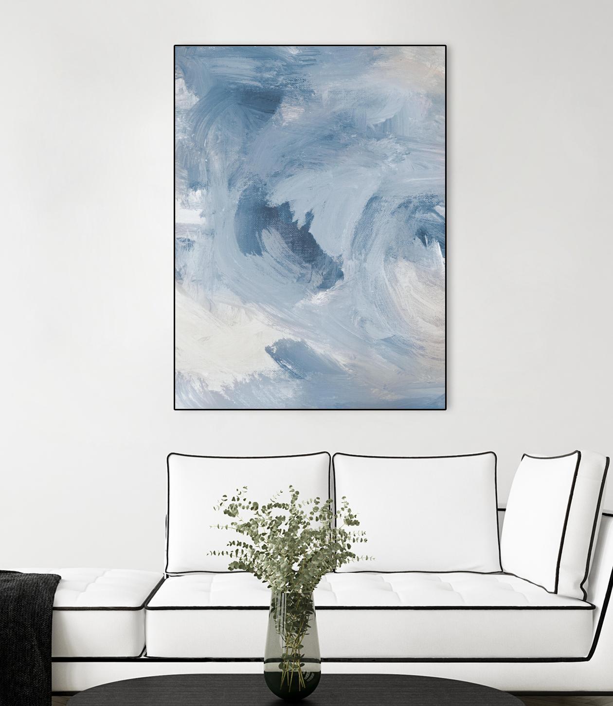 Blue Cloudy Dreams I by Lanie Loreth on GIANT ART - abstract 
