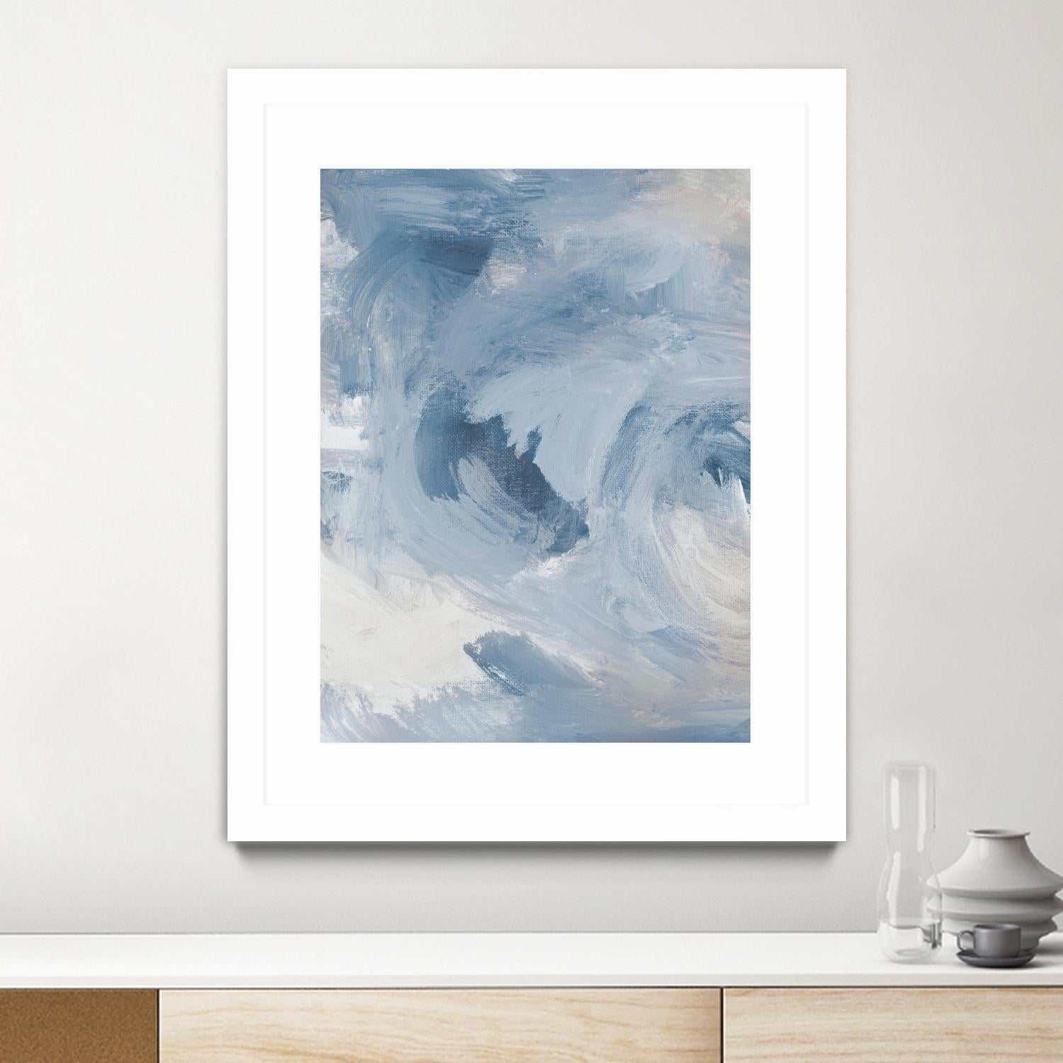 Blue Cloudy Dreams I by Lanie Loreth on GIANT ART - abstract 