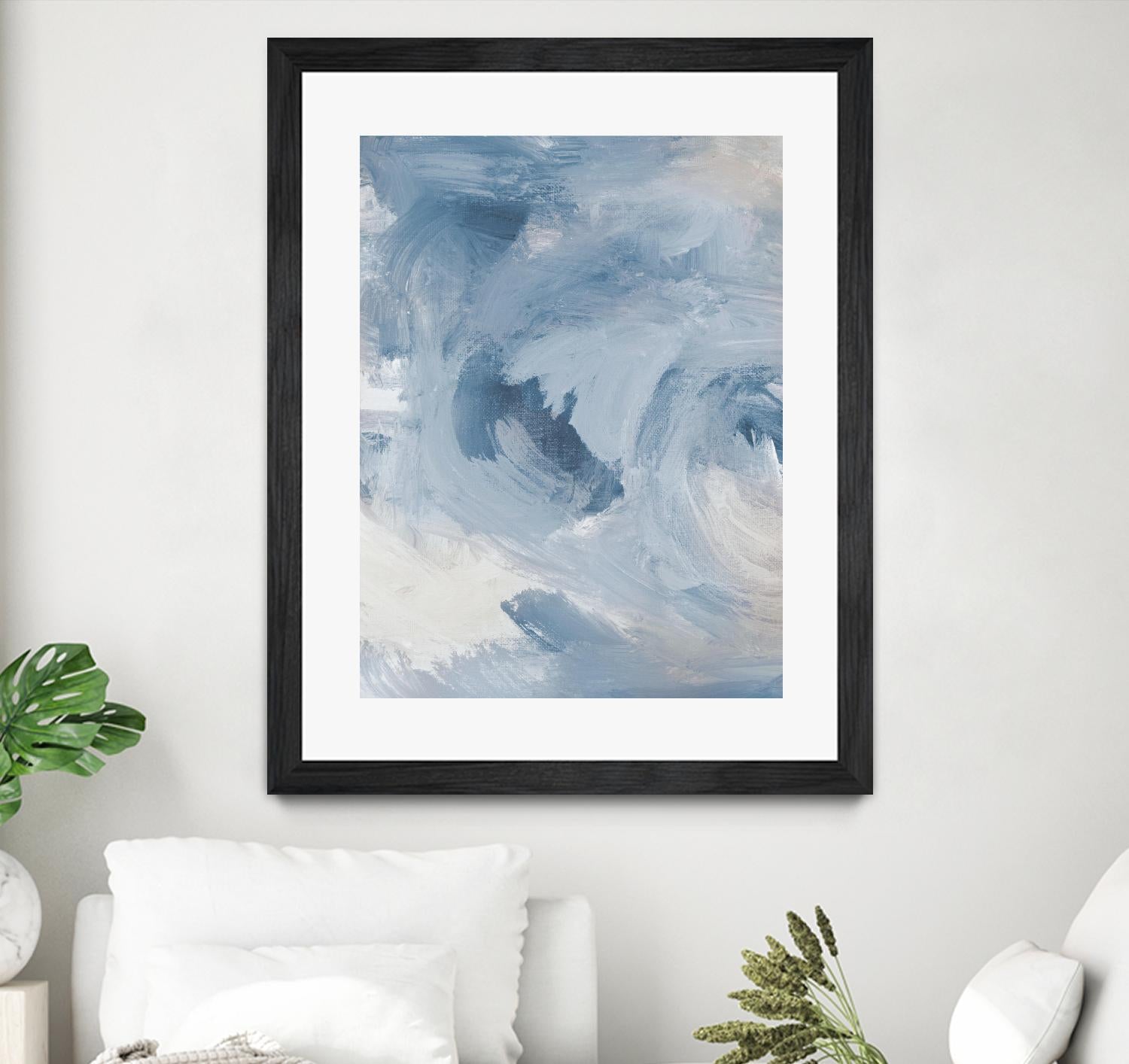 Blue Cloudy Dreams I by Lanie Loreth on GIANT ART - abstract 