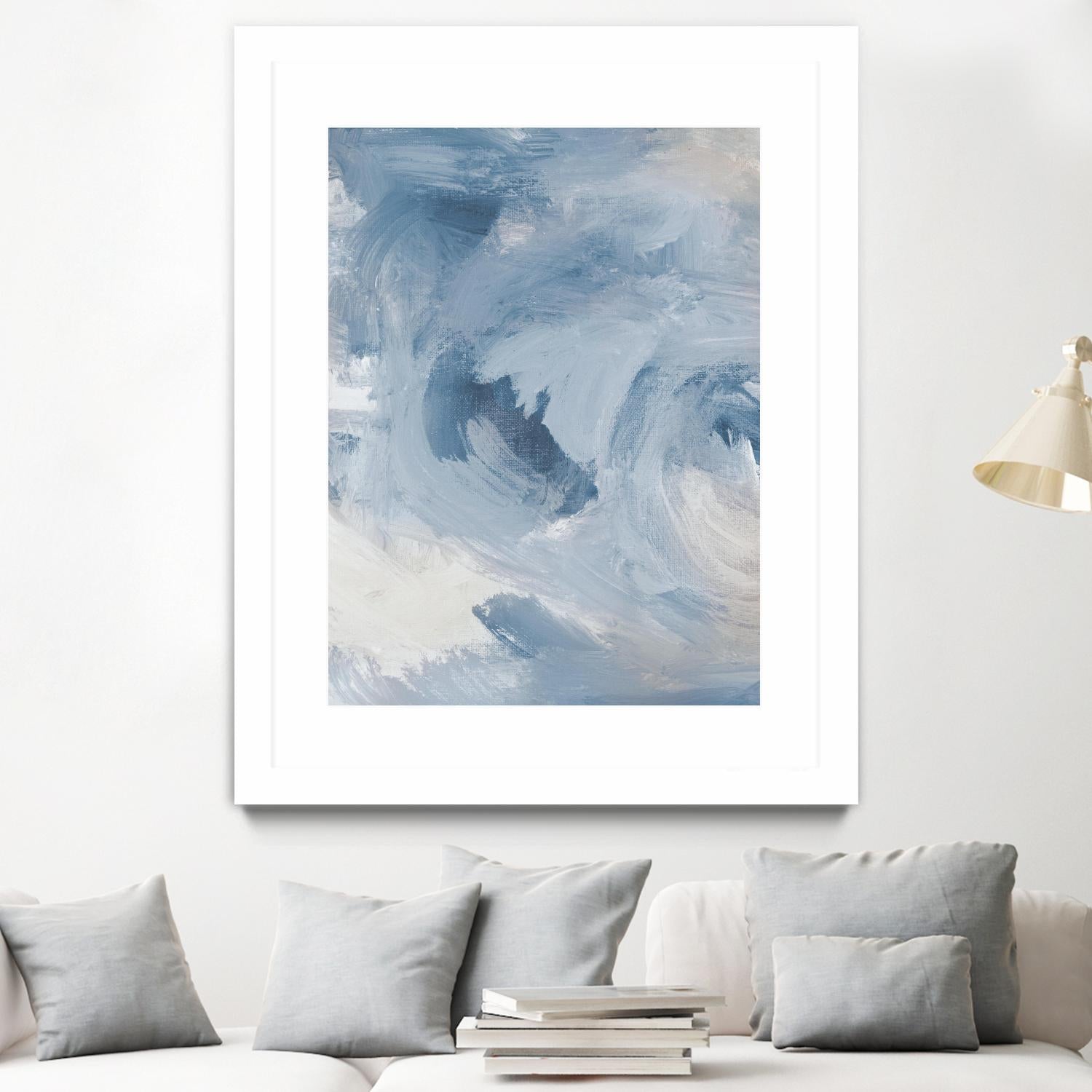 Blue Cloudy Dreams I by Lanie Loreth on GIANT ART - abstract 