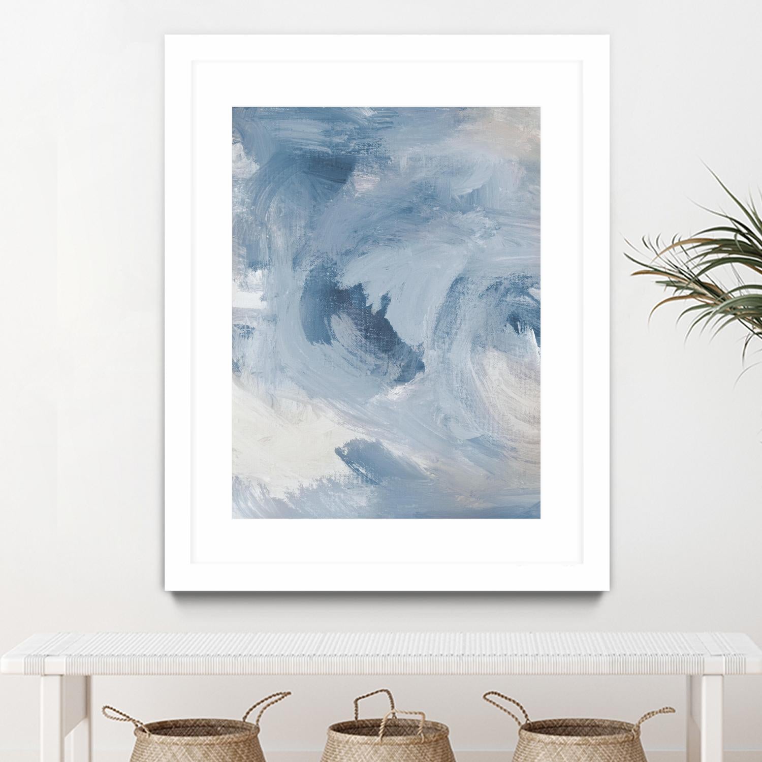 Blue Cloudy Dreams I by Lanie Loreth on GIANT ART - abstract 