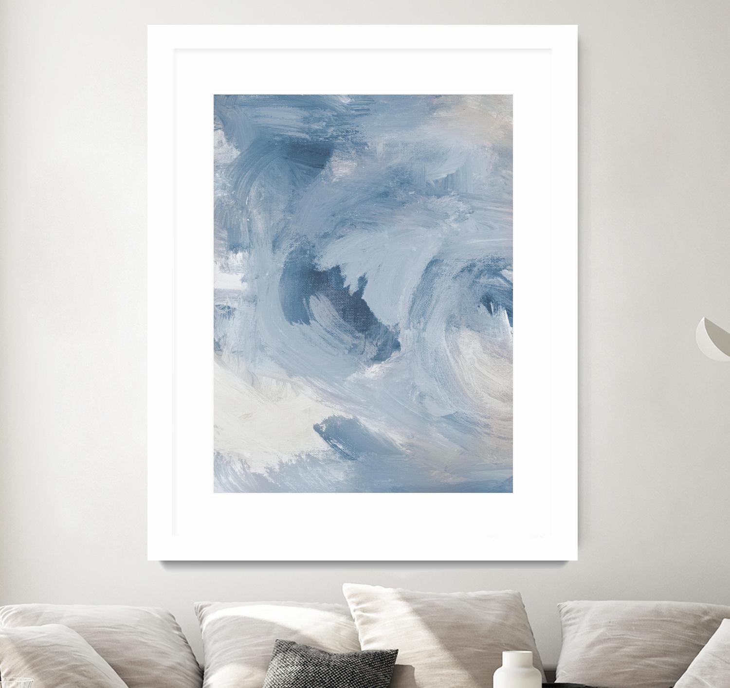 Blue Cloudy Dreams I by Lanie Loreth on GIANT ART - abstract 